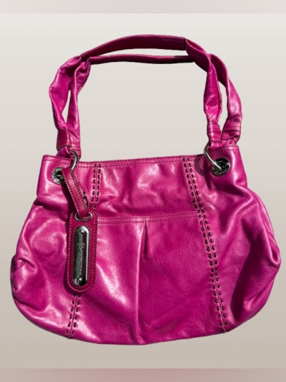 B. Makowsky Lites Orchid Jupiter Satchel Shoulder Bag Purse NWT